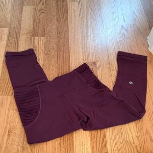 lululemon Maroon Leggings